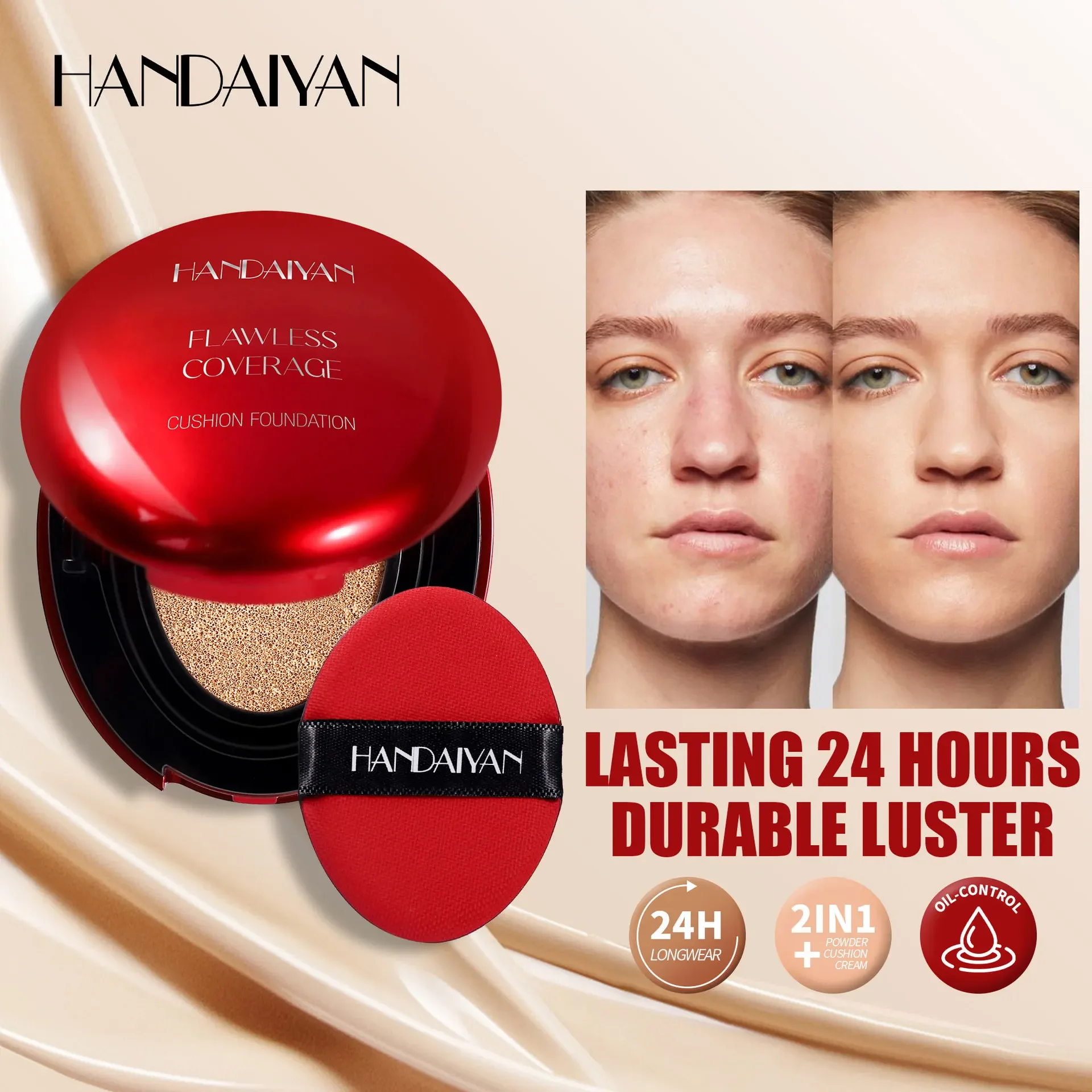 Bb Cushion Korean - Fondotinta coreano Air Cushion - Correttore