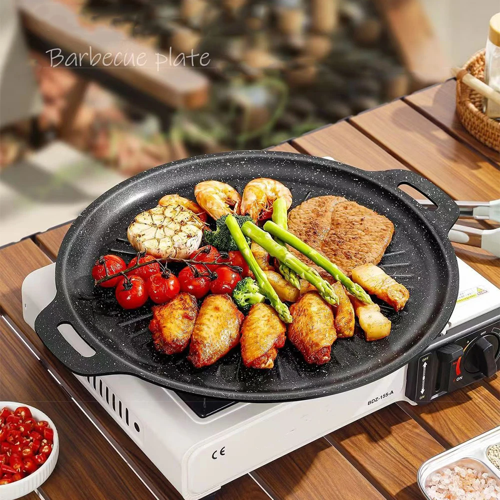 Korean Bbq Grill - Padella per Barbecue da Esterno 34CM,