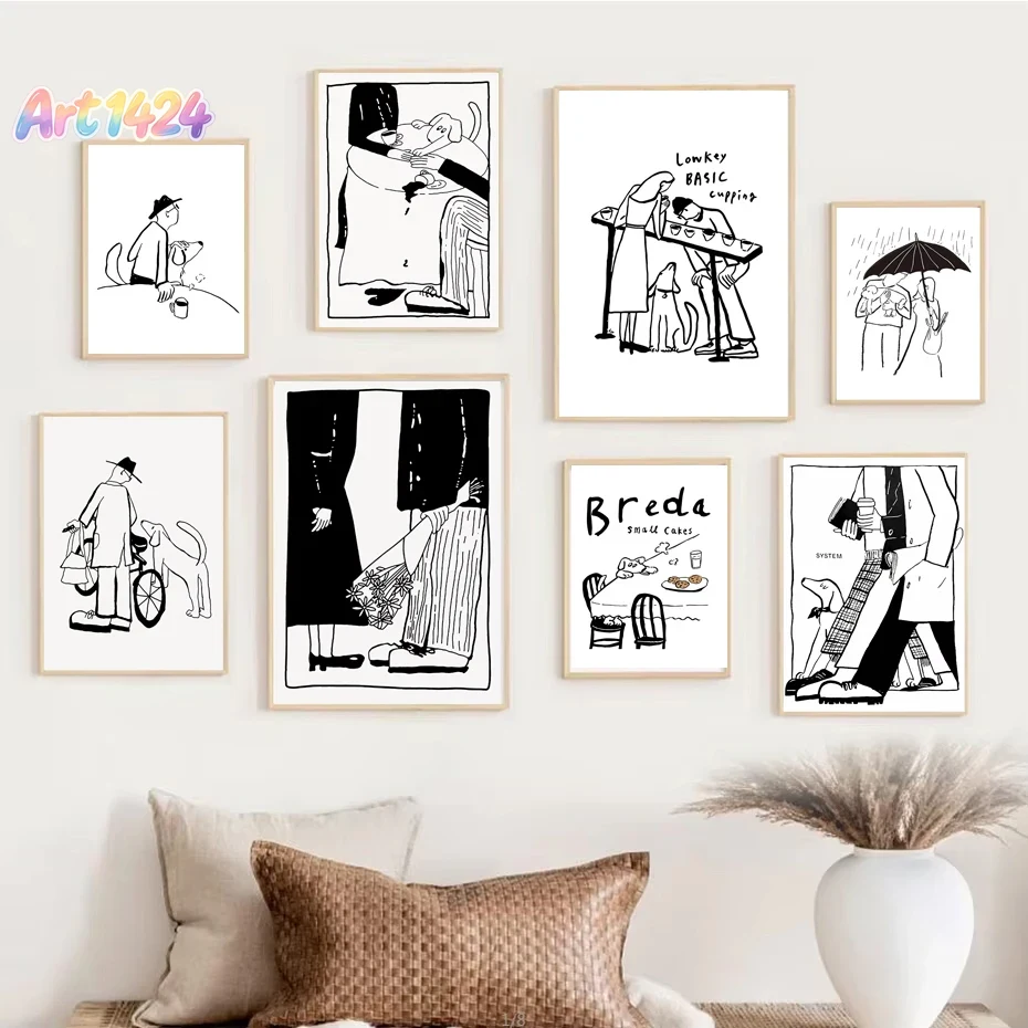 Korean Arts And Lifestyle - 1 pezzo Poster Artistico Minimalista Scandinavo,