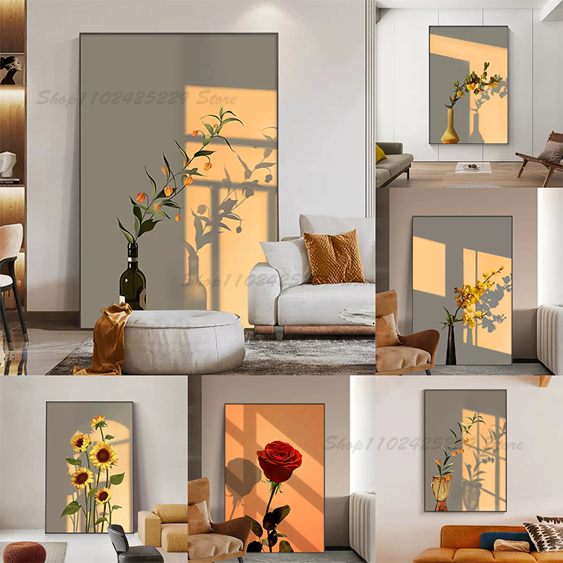 Korean Arts And Lifestyle - Sunset Light Leaves Flowers coreano Ins