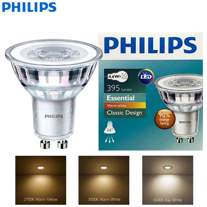 Philips Bulb Led Classic - Philips LED GU10 PAR16 Essenziale 4,6W