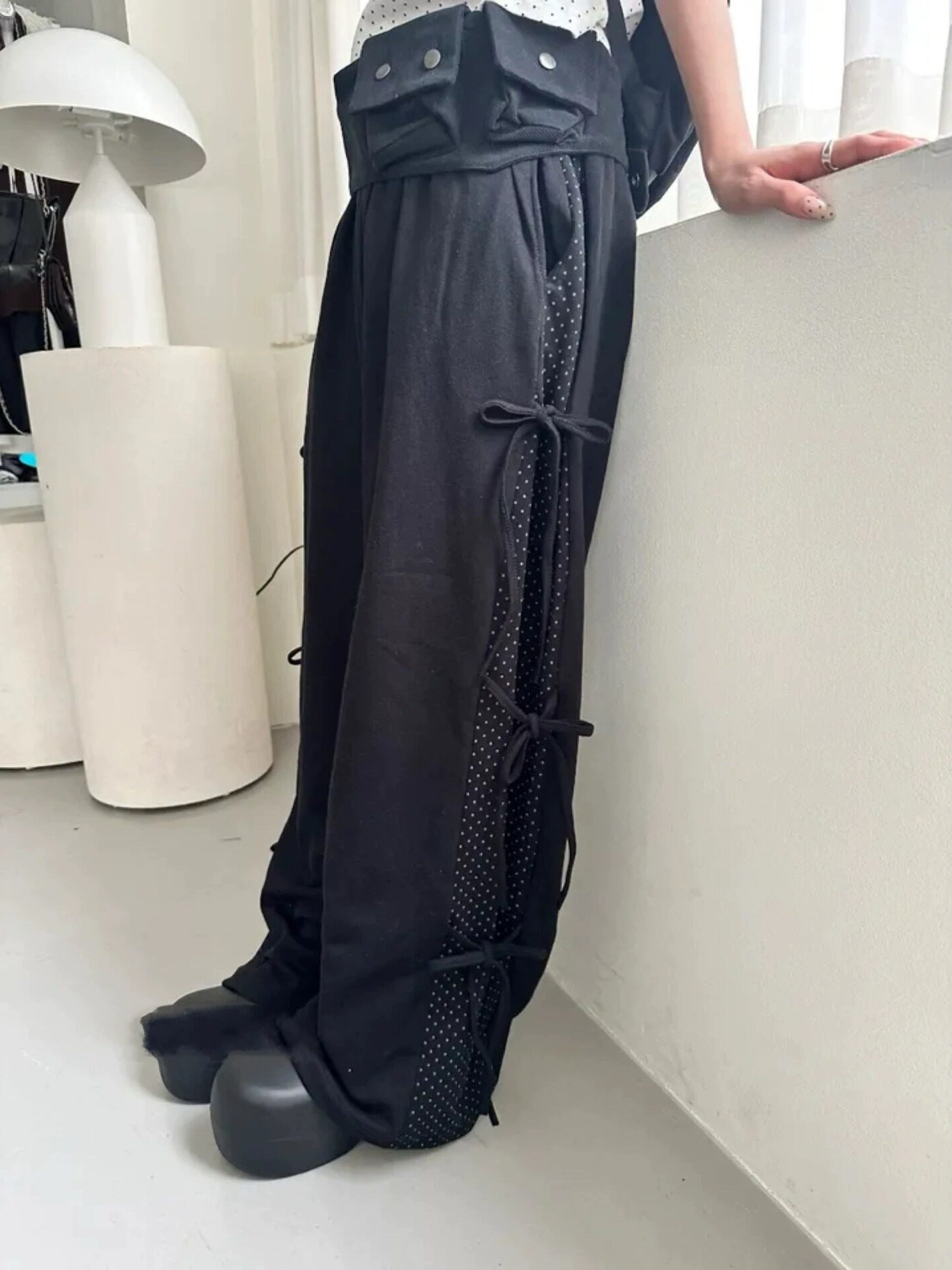 Korean Pants Lifestyle - Pantaloni Casual Invernali con Motivo a