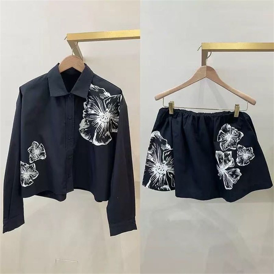 Korean Lifestyle - Set Romantico con Camicia a Stampa