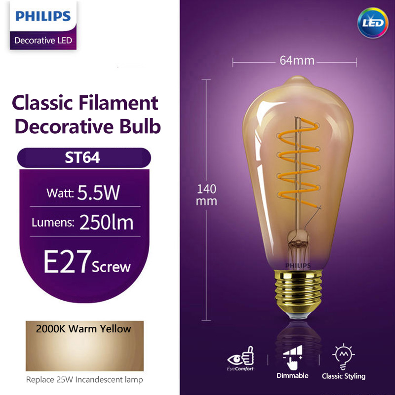 Lampadina LED Decorativa Phili - Philips Bulb Led Classic recensione e prezzo