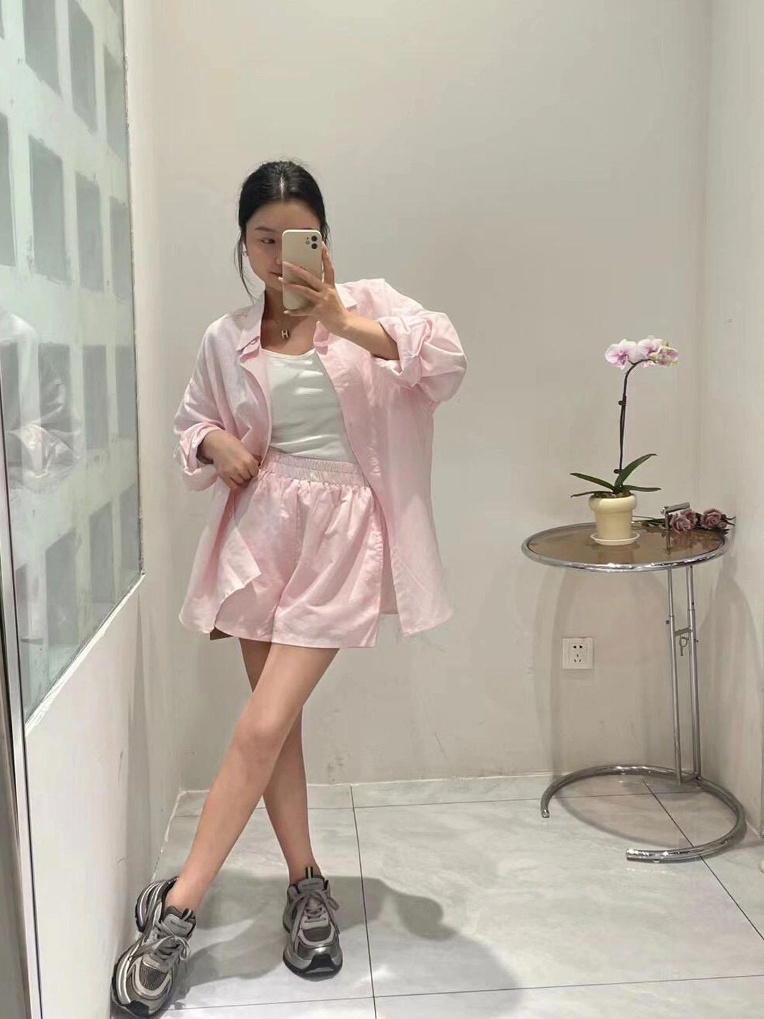 Camicia a maniche lunghe rosa  - Korean Lifestyle recensione e prezzo