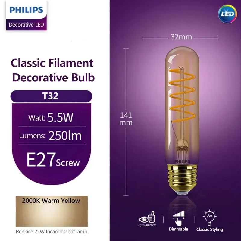 Lampadina LED Philips T32 Clas - Philips Bulb Led Classic recensione e prezzo