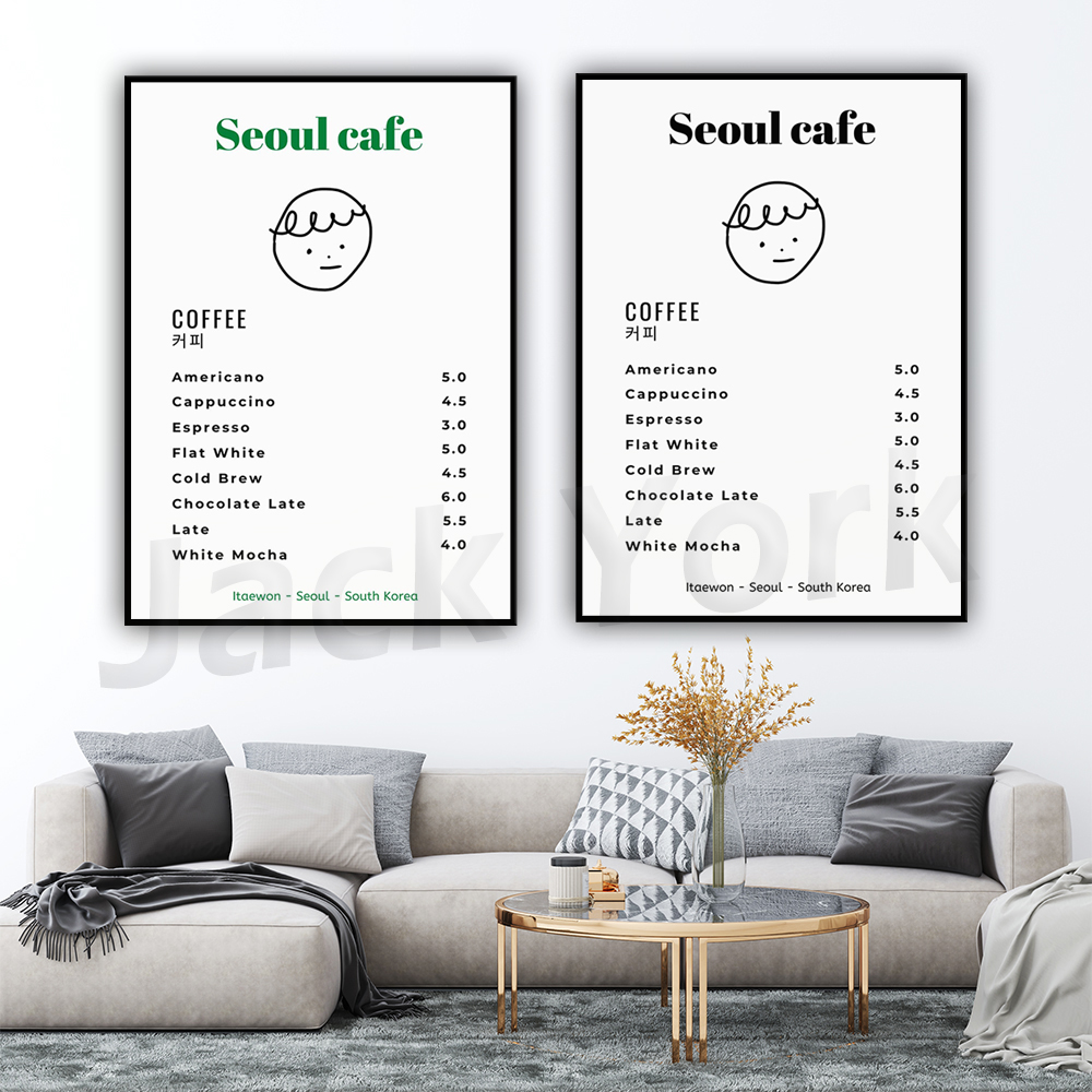 Seoul Cafe Stampa Wall Art Sta - Korean Arts And Lifestyle recensione e prezzo